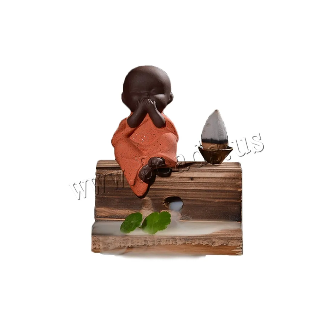 The little Monk Incense Holder Ceramic Backflow Incense Burner Creative Home Decor Smoke Waterfall Aromatherapy Censer 4 Styles