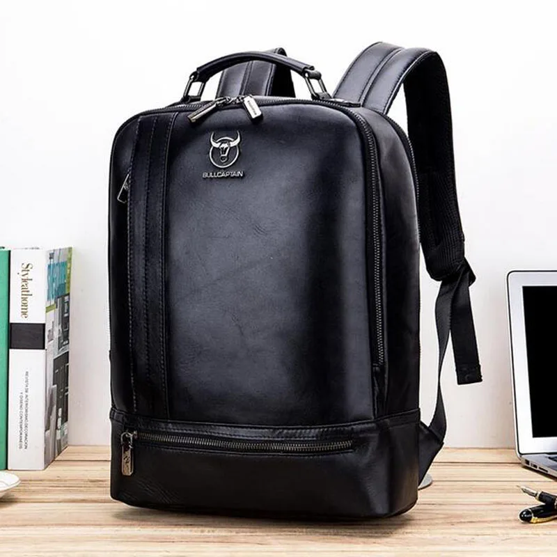 minimalist leather backpack