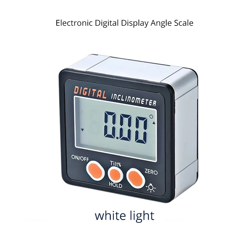 

Electronic Protractor Digital Inclinometer 0-360 Degree Digital Bevel Box Angle Gauge Meter Magnets Base Measuring Tools