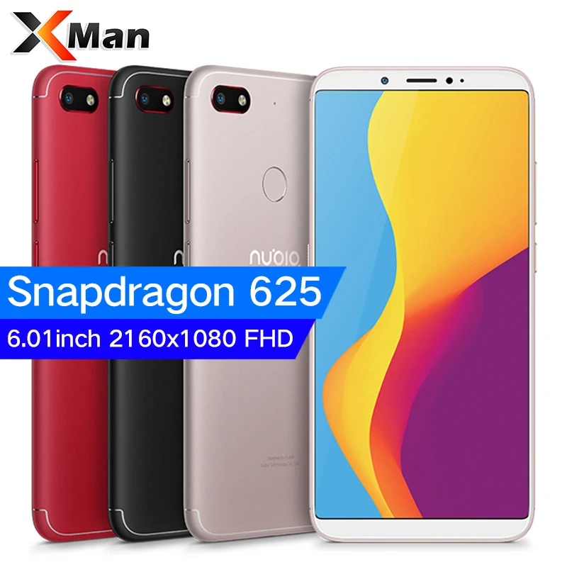  ZTE Nubia V18 6.01 inch Full Screen 4GB RAM 64GB Mobile Phone 4000mAh Battery Front 8MP Real 13MP Fingerprint ID