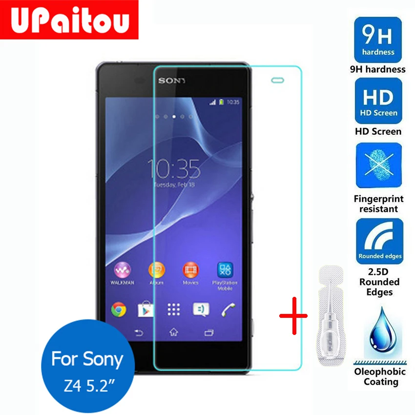 Защитное стекло закаленное 2 5 9h для Sony Xperia Z1 Z2 Z3 Z4 Z5 Compact Mini + Plus Dual|lcd screen protector|screen