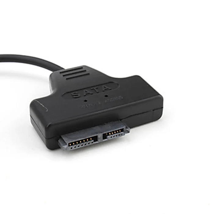 USB 2 0 к Slim SATA 7 + 6 13 контактный кабель для ноутбука адаптер 50 см|slimline sata|adapter cableusb 2.0 |