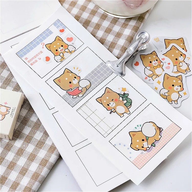 45 шт./упак. Косплей Shiba Лисья Секретная служба (Inu стикеры декоративные наклейки