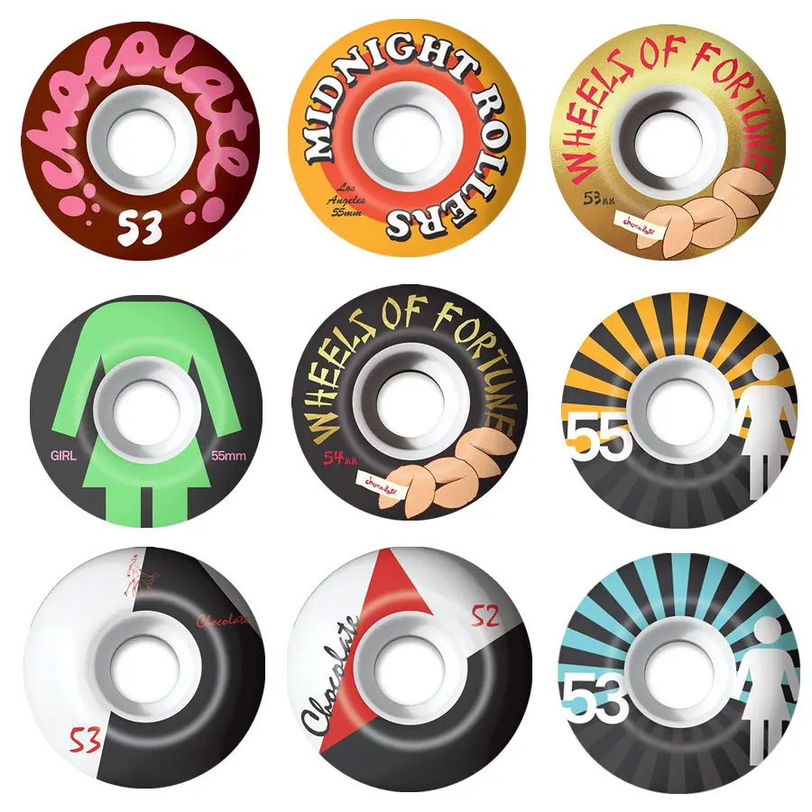 GIRL Chocolate Skateboard Wheels 4PCS 52/53/54mm For