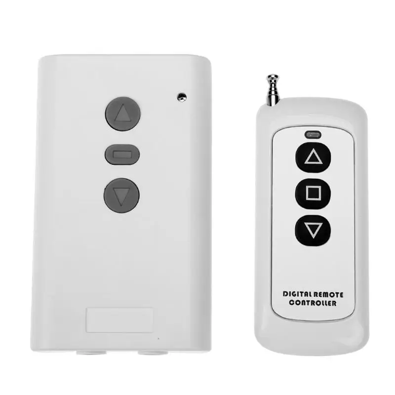 Wireless Remote Control Switch DC 12V 220V Electrical Curtain Two Motor