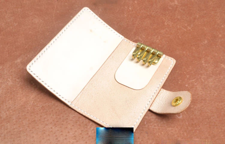 DIY leather craft key ring bag pvc template 1set