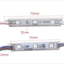 Высокий люмен Водонепроницаемый 12 в RGB белый светодиодные пиксельные модули 3 светодиода 5050 SMD 0,72 Вт светодиодные модули 80лм светодиодная подсветка для Channer буквы