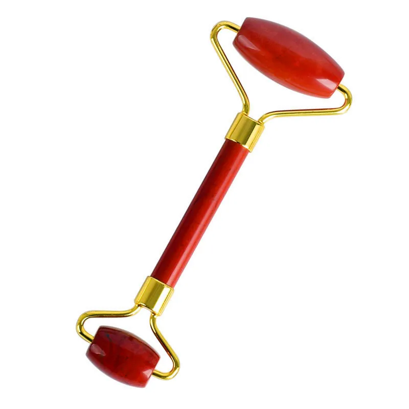  Rose Quartz Roller Slimming Face Massager Lifting Tool Natural Jade Facial Massage Roller Stone Ski