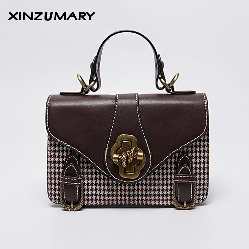 

Vintage new small shoulder bag for women messenger bag luxury ladies leather handbag purse with flap female crossbody bags totes