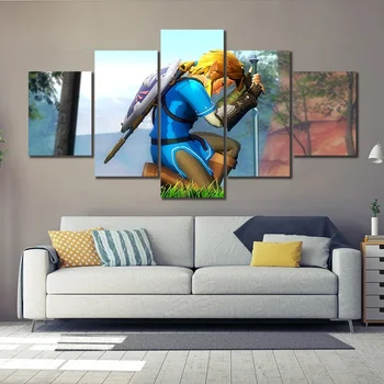 

The Legend of Zelda HD Cartoon Pictures Wall Art for Living Room Decor Video Game Poster