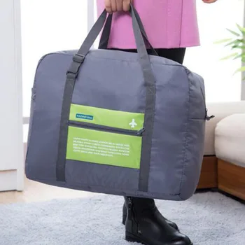 

2019 New Women Men Foldable Nylon Large Capacity Dustproof Waterproof Portable Travel Storage Package Travel Luggage Bags