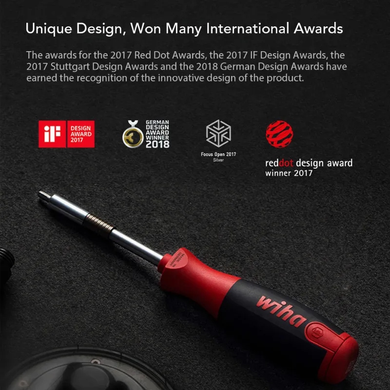 Original Xiaomi Mijia Wiha 26 in 1 Precision Chrome Vanadium Steel Screw Driver Magnetic Bits Home Kit Repair Tools Xiomi Xaomi (2)