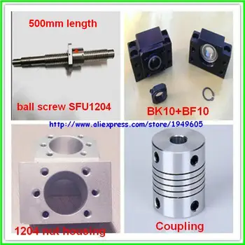 

1204 ballscrew set:SFU1204-L500mm Ball screw-C7+1204 Nut Housing+BK/BF10 Support+6.35*8mm coupler
