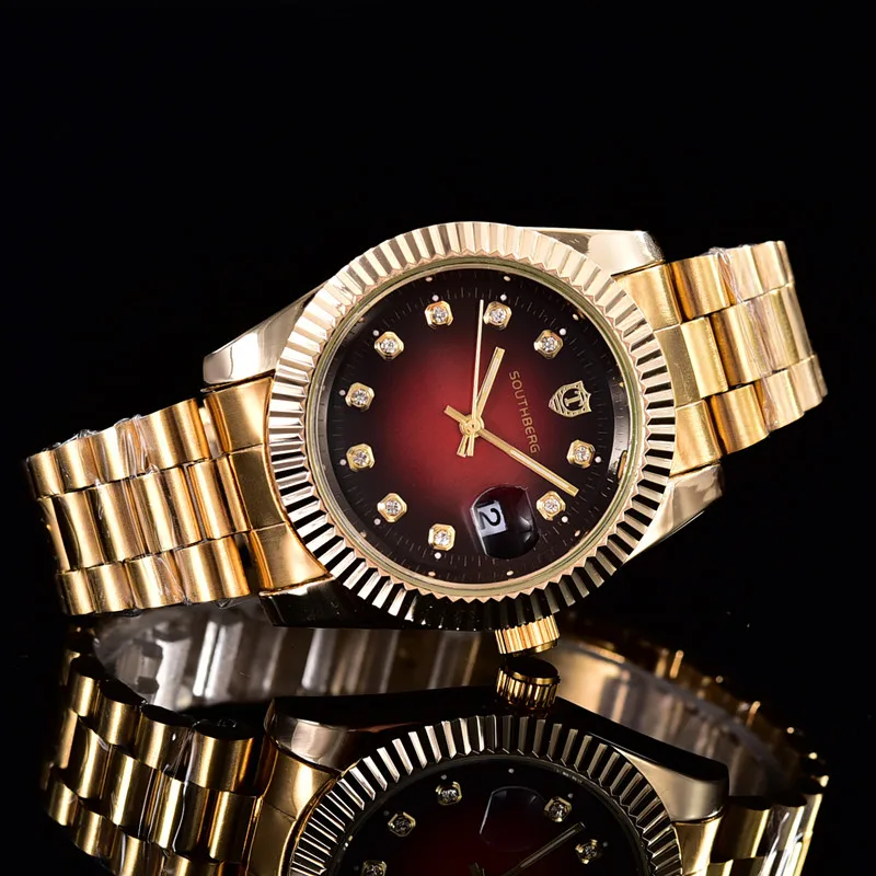 Новинка года SOUTHBERG часы мужские Топ люксовый бренд горячий дизайн военные спортивные наручные часы Мужские Цифровые кварцевые мужские часы со стальным ремешком
