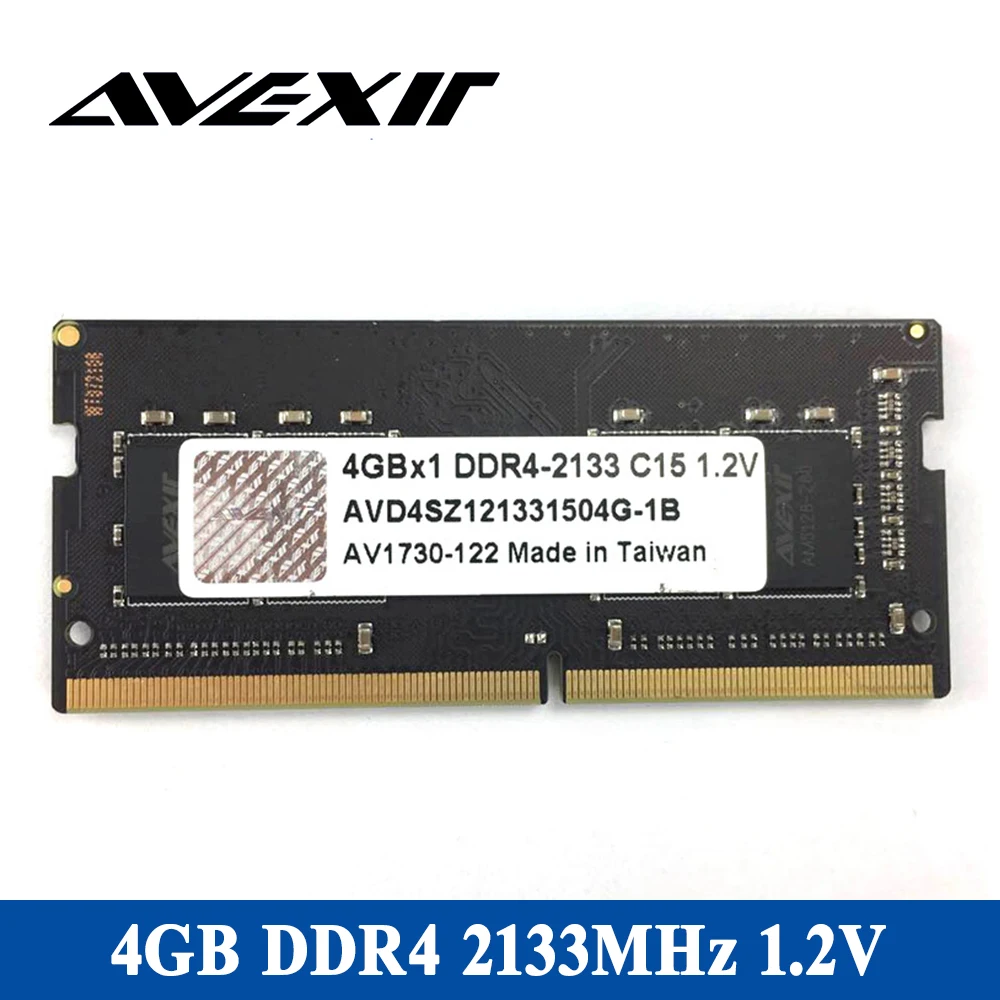 

Avexir laptop memory RAM DDR4 4GB/8GB/16GB 2400MHz Voltage 1.2V 15-15-15-36 PC4-19200 CL15 Single RAM memory for notebook memory