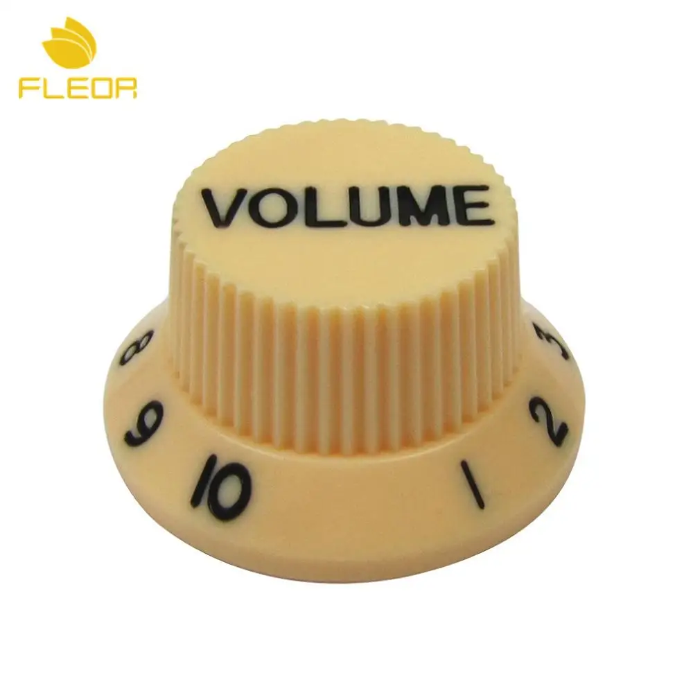 FLEOR 10 Струны для электрогитары тон или регулятор скорости громкости кнопки для ST стиль запасные части для гитары, много цветов на выбор - Цвет: Yellow Volume