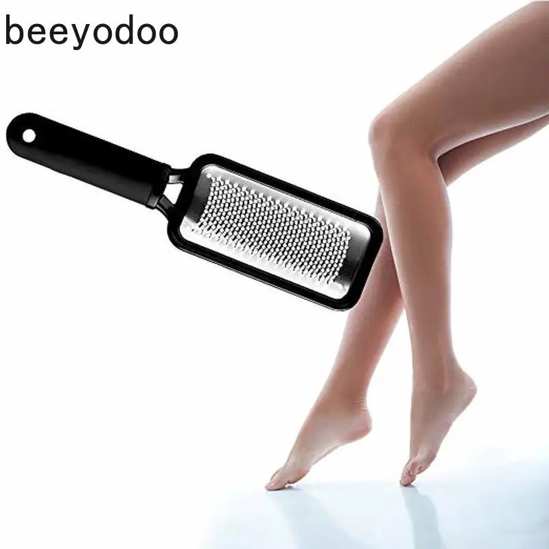 Arquivo de pé Removedor de Cutícula de Aço Ferramenta de Remoção de Pele Grande Ferramentas Double Side Lima pé Pedicure Callous Inoxidável Dura