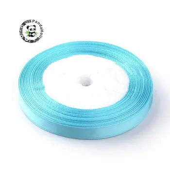 

Pandahall High Dense Polyester Satin Ribbons, DeepSkyBlue, 1/4"(6~7mm); about 25yards/roll, about 10rolls/group