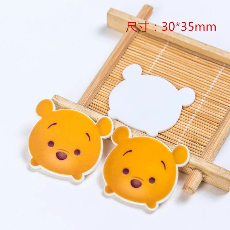 10 pcs/lot bear flat back planar resin DIY cabochons accessories for diy mobile phone case headband hair bow | Дом и сад