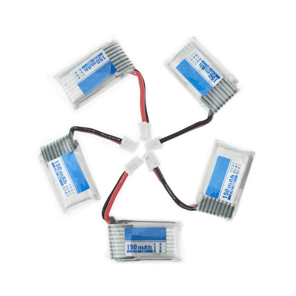 5pcs 150mAh 3.7V li po Battery For Eachine E010 JJRC H36 Furibee F36 helicopter RC Quadcopter