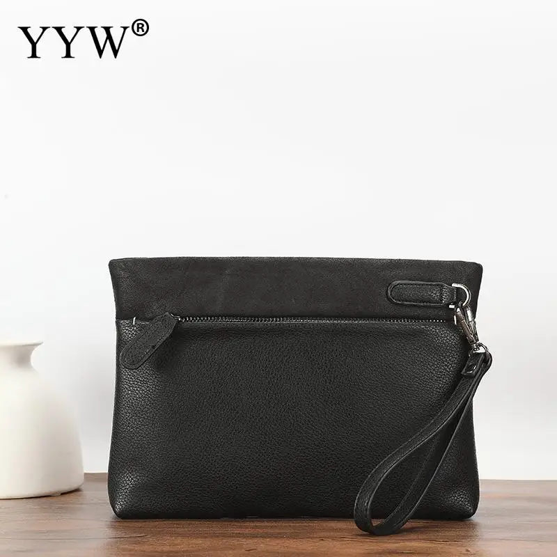 Buy Black Soft PU Leather Male Clutch Bag Business Men