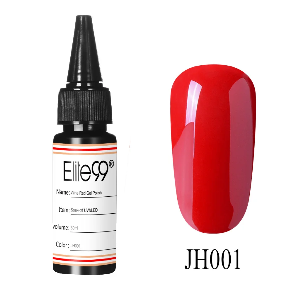 JH001 Elite99 30 мл Серый Цвет УФ-гель для ногтей замочить от Гель-лак для ногтей лак Лаки полу Перманентный лак для ногтей гель для дизайн ногтей - Цвет: JH001