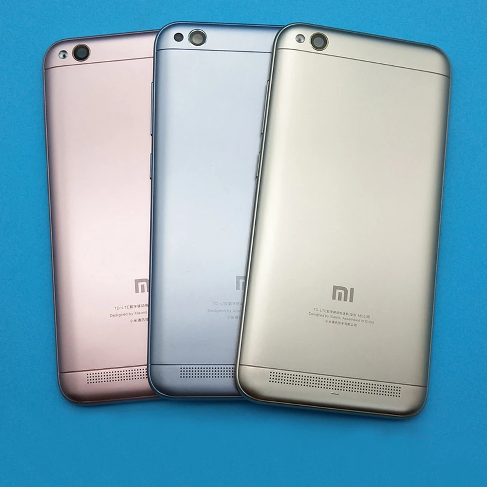 

OTMIL Back Cover For Xiaomi Redmi 5A Back Housing with Side Keys Camera Glass For Xiaomi Mi Redmi 5A Battery Door Cover Case