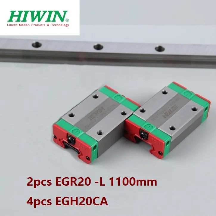 Bloc De Palier Linéaire HIWIN EGH20CA - Rail Guide 20mm, Précision C, Montage Par Le Dessus, Pour CNC, Routeur