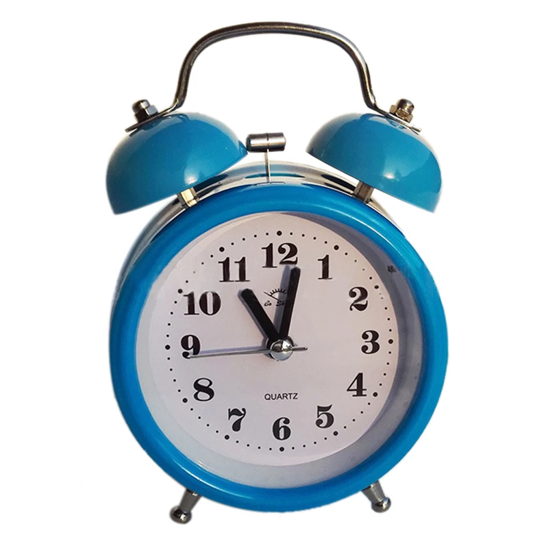 Best Portable Fashion Classic Silent Double Bell Alarm Clock Quartz
