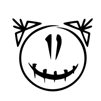 

Halloween Smiling Dark Girl Auto Products Car Stickers And Decals Funny For Cars Styling Decoration For Automotive Sticker
