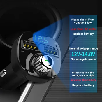 

USB TF Card Support Charger Bluetooth Car FM Transmitter Wireless Radio Adapter USB Charger Mp3 Player Mobile Phones Tablets