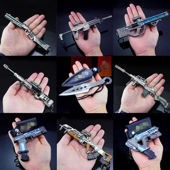 

2019 New Key Chain APEX Legends Game Battle Royale Metal Gun Model Toys Alloy Keychain 20CM