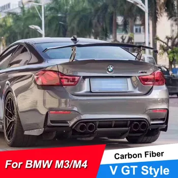 

JNCFORURC Carbon Fiber Rear Trunk Car Spoilers For BMW M1 M2 M3 M4 M5 M6 1 2 3 4 5 6 7 Series V GT Style With Aluminium Alloy