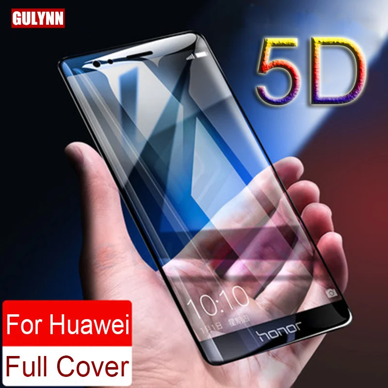 

Upgrade Hardness Real 5D Curved Full Coverage Screen Protector For Huawei P8 P9 P10 Mate 10 Honor 8 9 V9 Lite Tempered glass