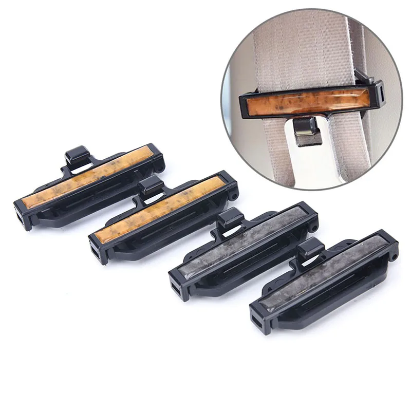1 Pair Car Vehicle Seat Belts Clips Safety Adjustable Stopper Buckle