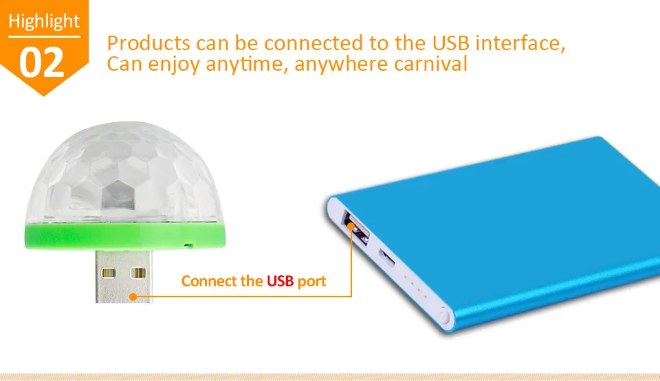 USB RGB colorful lamp 5