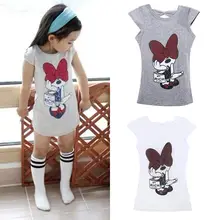 Pudcoco/милое нарядное платье без рукавов для маленьких девочек; жилет; детская одежда с героями мультфильмов; летняя одежда для малышей 3-8 лет