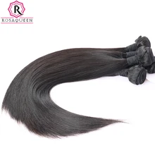 Brazilian Virgin Hair Straight 100% Human Hair Weave Bundles Natural Black Color 1 Piece Rosa Queen Hair Products