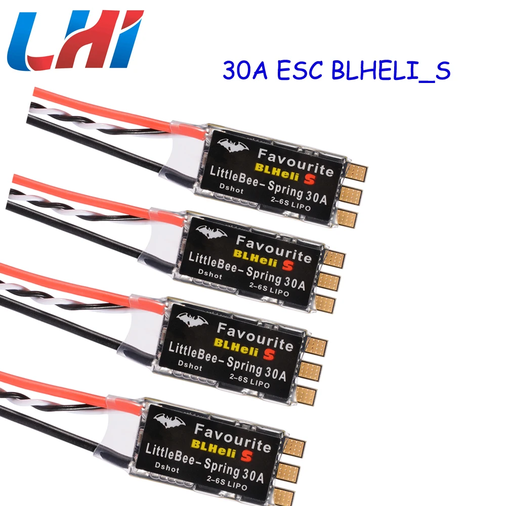 4 шт. Favourite FVT LittleBee 30A S ESC blheli _ OPTO 2 6S для квадрокоптера|esc blheli|esc littlebeeesc 30a |