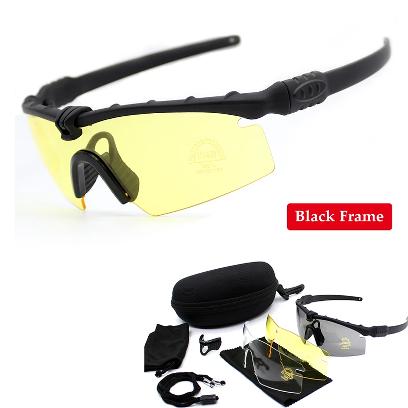 Men Hiking Camping Outdoor UV400 Sunglasses Tactical Sport Glasses