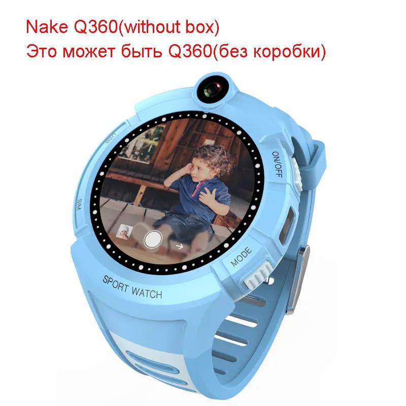 Из России Vm50 Q360 Детские Смарт-часы телефон с камерой wifi gps местоположение часы для ребенка smartwatch SOS Вызов трекер PKQ50 - Цвет: blue without box