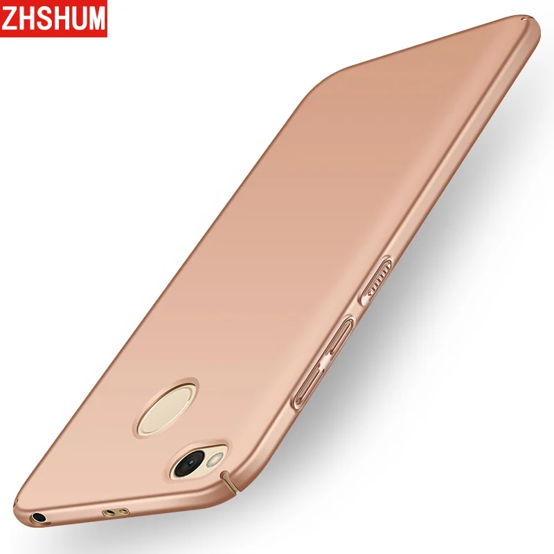 ZHSHUM роскошный жесткий чехол для Xiaomi Redmi 4x телефон пластик матовая кожа полное