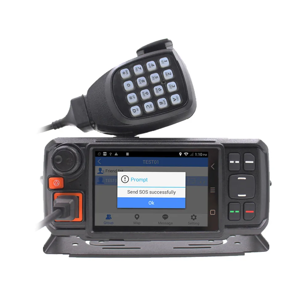 Android Network transceiver GPS walkie talkie SOS radios Bluetooth PTT Car Radio 3G Radio with SIM Card Radio