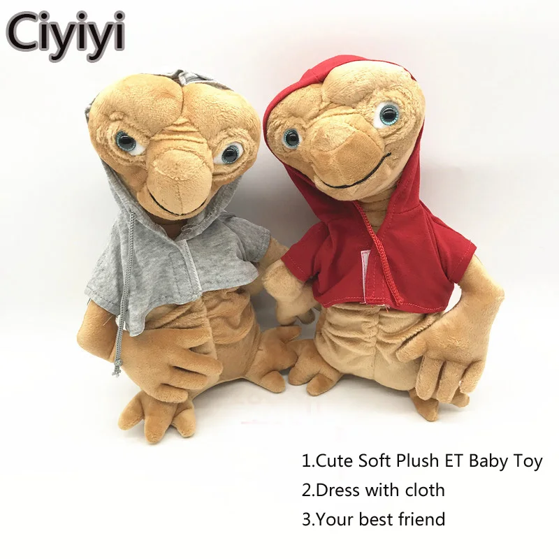 

20 cm Cartoon Alien Baby Soft Plush Action Figure Toy Anime Big Eye E.T. Baby Juguetes Kids Birthday Alien Jouets Gift