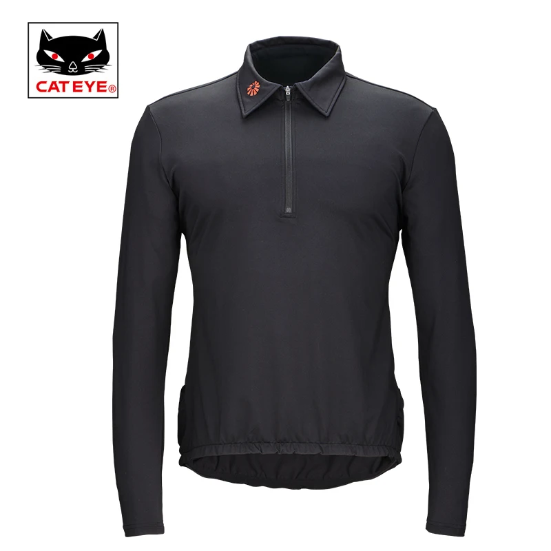 

Cateye Cycling Jersey POLO Bicycle Warm Autumn Windproof Quick Dry Sportswear Breathable Runing Tracksuit Coat Riding Equipment