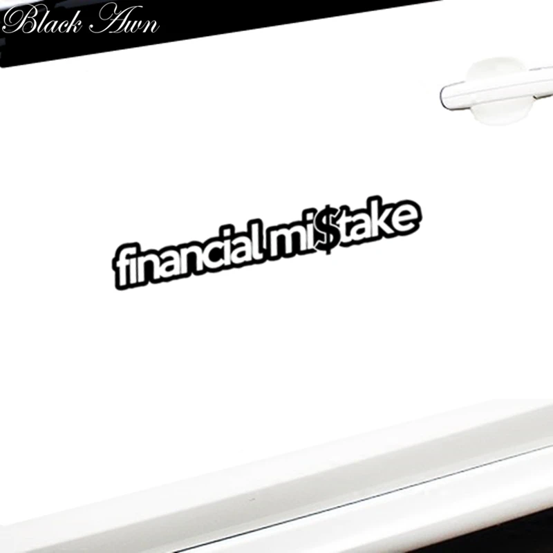 

financial mistake sticker funny race WRX JDM hooligan stance Drift decal D010