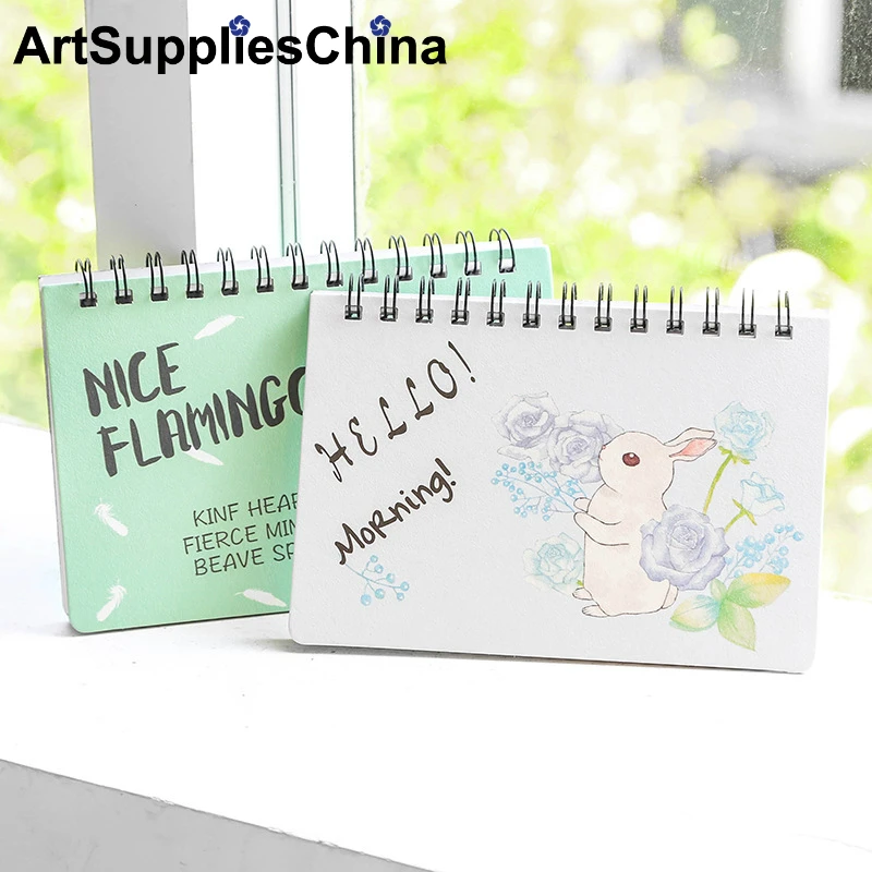 

artsupplieschina Multicolor Wire binding Weekly Monthly Pocket Planner Fruit Animal Appointment Notepad School Office Schedule