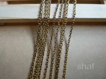 

Link in Bulk for Necklace Jewelry Accessories DIY Making metal chain10 meter 2*3mm