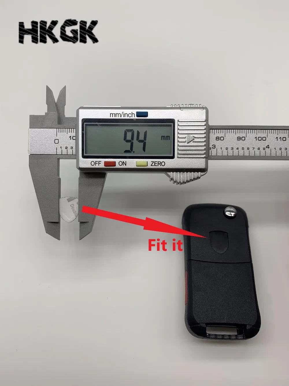 

10PCS/lot 12*9 Remote Key Fob Remote Badge Logo Sticker replacement for Porsche key Aluminum DIY metal sticker key logo