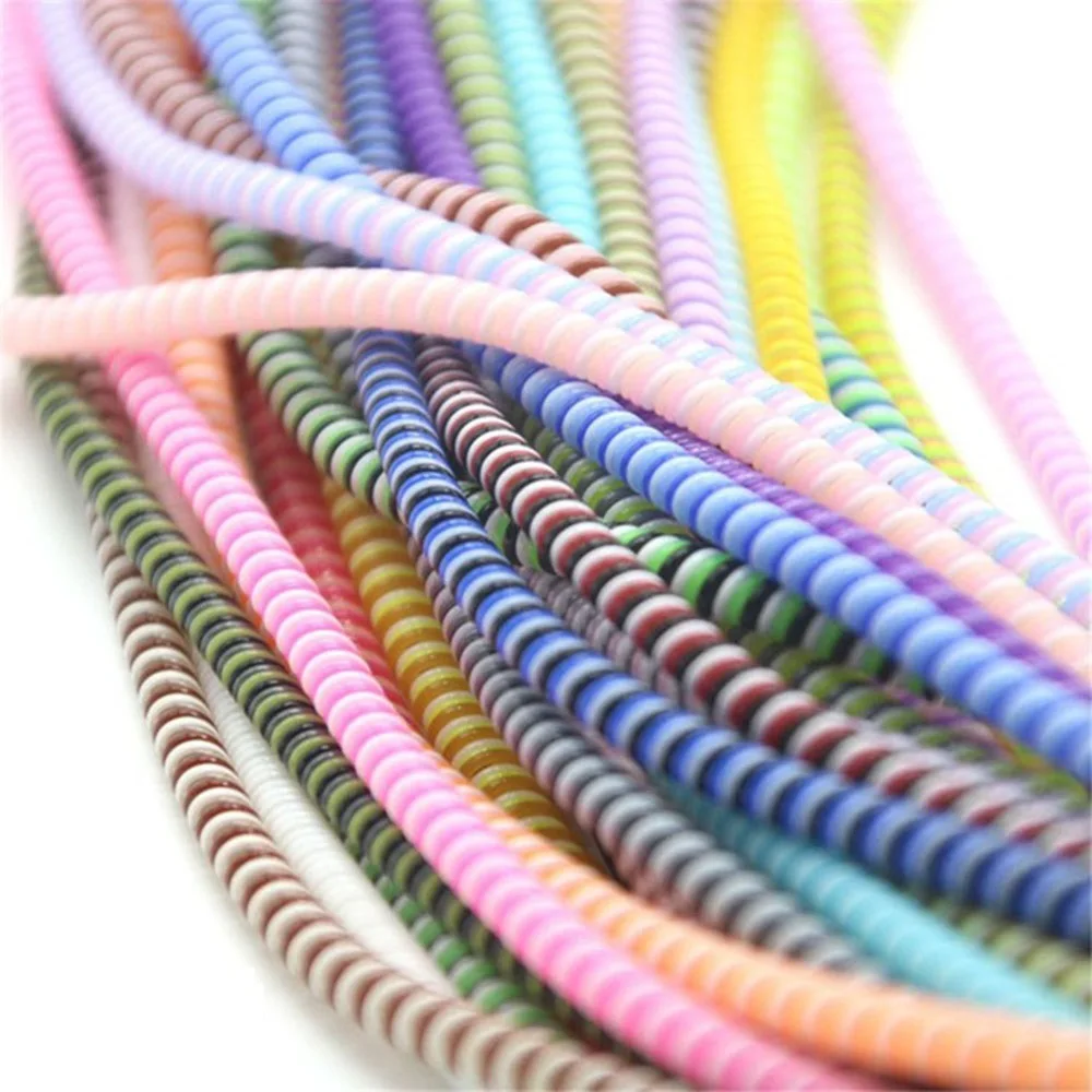 

1.5M Cable Protector Bobbin Winder Data Line Case Rope Protection Spring Twine For iPhone Android USB Organizer Earphone Cover